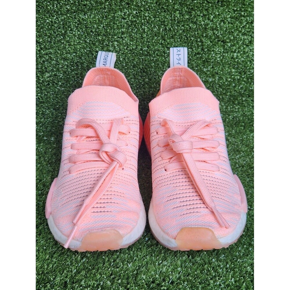 Adidas NMD-R1 Boost Women's Athletic Running/Walking Primeknit Peach Size 6 - Picture 3 of 14